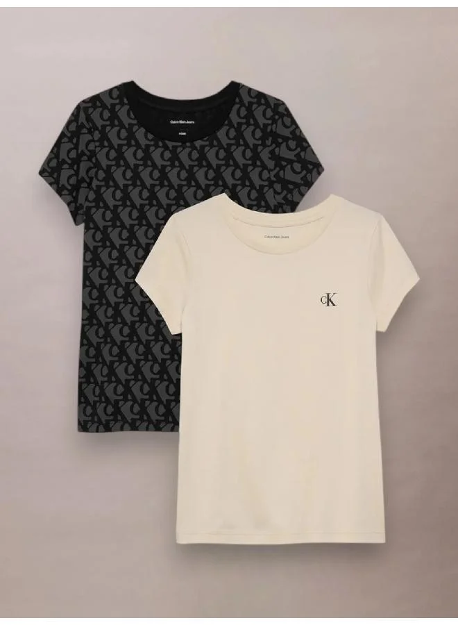 Calvin Klein Jeans Kids 2 Pack Of Logo T-Shirt